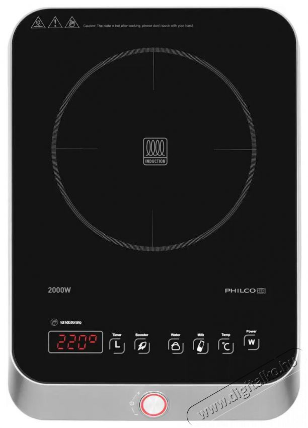 Philco PHCP 2020 indukci&oacute;s főzőlap Konyhai term&eacute;kek - S&uuml;tő-főzőlap, tűzhely (szabadon&aacute;ll&oacute;) - Indukci&oacute;s főzőlap (szabadon&aacute;ll&oacute;) - 376385
