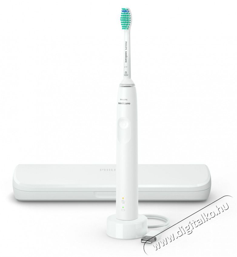 PHILIPS HX3673/13 Sonicare S3100 utaz&oacute;tokkal feh&eacute;r sz&oacute;nikus elektromos fogkefe Sz&eacute;ps&eacute;g&aacute;pol&aacute;s / Eg&eacute;szs&eacute;g - Sz&aacute;j / fog &aacute;pol&aacute;s - Elektromos fogkefe - 398192
