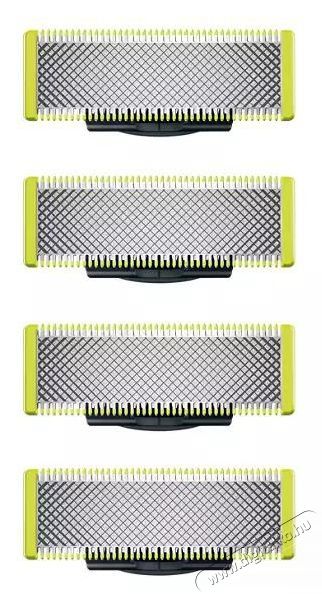PHILIPS OneBlade QP240/50 csere penge, 4 db-os csomag Sz&eacute;ps&eacute;g&aacute;pol&aacute;s / Eg&eacute;szs&eacute;g - Szőrtelen&iacute;tő / borotva - F&eacute;rfi szőrtelen&iacute;tő kieg&eacute;sz&iacute;tő - 401669