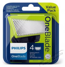 PHILIPS OneBlade QP240/50 csere penge, 4 db-os csomag Sz&eacute;ps&eacute;g&aacute;pol&aacute;s / Eg&eacute;szs&eacute;g - Szőrtelen&iacute;tő / borotva - F&eacute;rfi szőrtelen&iacute;tő kieg&eacute;sz&iacute;tő - 401669