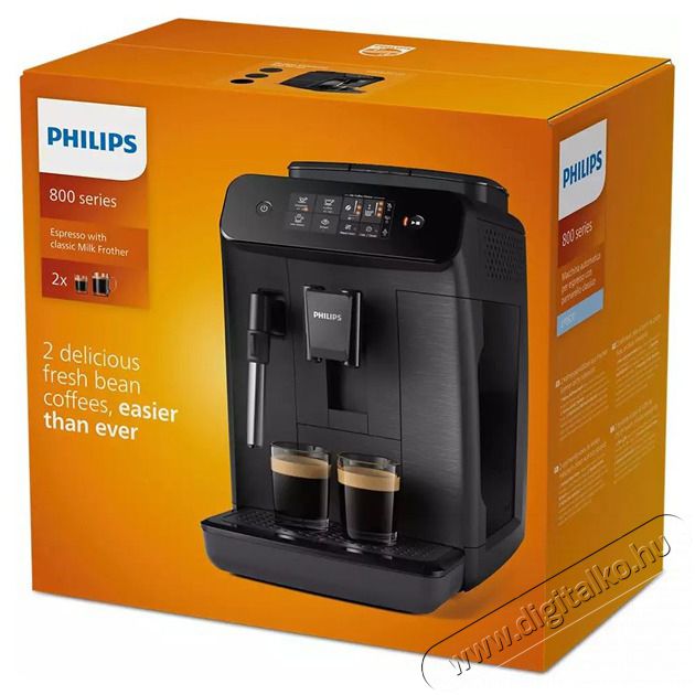 PHILIPS Series 800 EP0820/00 automata k&aacute;v&eacute;főző Konyhai term&eacute;kek - K&aacute;v&eacute;főző / k&aacute;v&eacute;&ouml;rlő / kieg&eacute;sz&iacute;tő - Automata k&aacute;v&eacute;főző - 457556