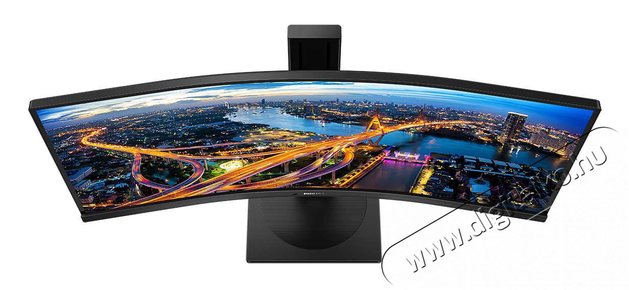 PHILIPS &Iacute;velt VA monitor 34 345B1C, 3440x1440, 21:9, 300 cd/m2, 5ms, HDMI/DisplayPort/USB-C/4xUSB, LAN, hangsz&oacute;r&oacute;  Iroda &eacute;s sz&aacute;m&iacute;t&aacute;stechnika - Monitor - Monitor - 484197