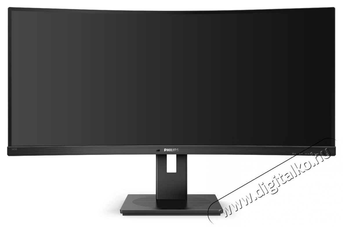 PHILIPS &Iacute;velt VA monitor 34 345B1C, 3440x1440, 21:9, 300 cd/m2, 5ms, HDMI/DisplayPort/USB-C/4xUSB, LAN, hangsz&oacute;r&oacute;  Iroda &eacute;s sz&aacute;m&iacute;t&aacute;stechnika - Monitor - Monitor - 484197