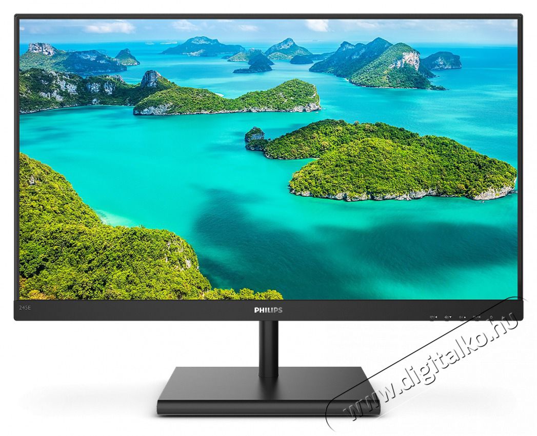 PHILIPS IPS monitor 23.8 245E1S, 2560x1440, 16:9, 250 cd/m2, 4ms, VGA/HDMI/DisplayPort Iroda &eacute;s sz&aacute;m&iacute;t&aacute;stechnika - Monitor - Monitor - 487282