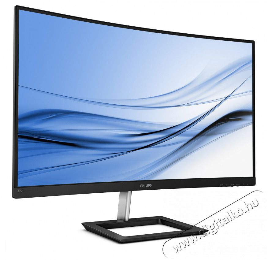 PHILIPS &Iacute;velt VA monitor 31.5 322E1C, 1920x1080, 16:9, 250cd/m2, 4ms, VGA/HDMI/DisplayPort Iroda &eacute;s sz&aacute;m&iacute;t&aacute;stechnika - Monitor - Monitor - 487284