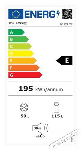 Philco PC 174 EW Kombin&aacute;lt Hűtőszekr&eacute;ny Konyhai term&eacute;kek - Hűtő, fagyaszt&oacute; (szabadon&aacute;ll&oacute;) - Alulfagyaszt&oacute;s kombin&aacute;lt hűtő - 499597