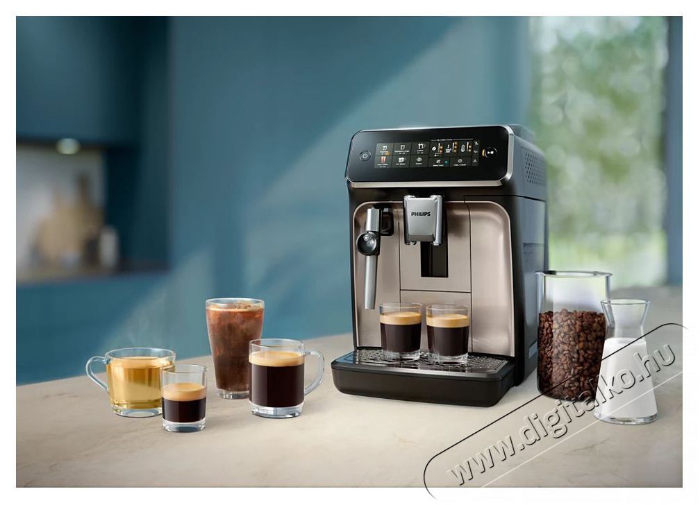 PHILIPS Series 3300 Panarello Plus EP3324/40 automata k&aacute;v&eacute;főző Konyhai term&eacute;kek - K&aacute;v&eacute;főző / k&aacute;v&eacute;&ouml;rlő / kieg&eacute;sz&iacute;tő - Automata k&aacute;v&eacute;főző - 499702