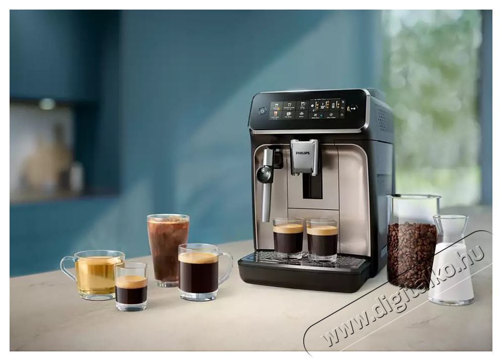 PHILIPS Series 3300 Panarello Plus EP3326/90 Automata k&aacute;v&eacute;főző Konyhai term&eacute;kek - K&aacute;v&eacute;főző / k&aacute;v&eacute;&ouml;rlő / kieg&eacute;sz&iacute;tő - Automata k&aacute;v&eacute;főző - 500669