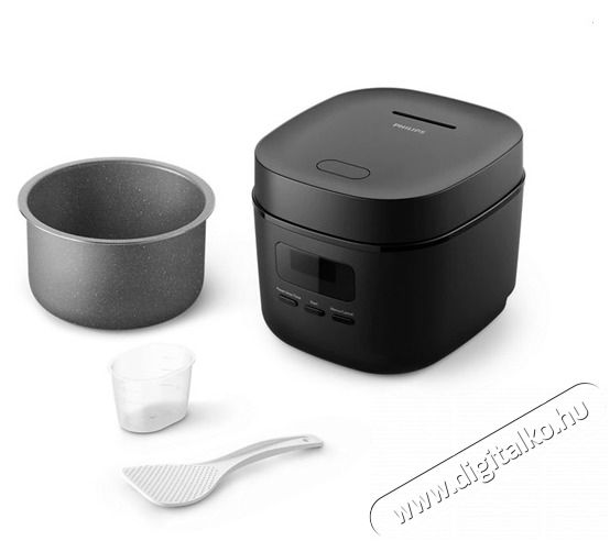 PHILIPS HD3080/80 fekete rizsfőző Konyhai term&eacute;kek - Konyhai kisg&eacute;p (s&uuml;t&eacute;s / főz&eacute;s / hűt&eacute;s / &eacute;telk&eacute;sz&iacute;t&eacute;s) - Rizsfőző - 502130