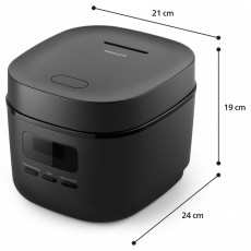 PHILIPS HD3080/80 fekete rizsfőző Konyhai term&eacute;kek - Konyhai kisg&eacute;p (s&uuml;t&eacute;s / főz&eacute;s / hűt&eacute;s / &eacute;telk&eacute;sz&iacute;t&eacute;s) - Rizsfőző - 502130