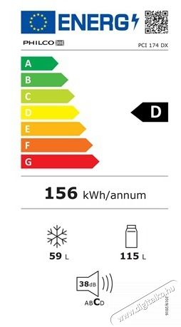 Philco PCI 174 DX HŰTŐ ALULFAGYASZT&Oacute;S Konyhai term&eacute;kek - Hűtő, fagyaszt&oacute; (szabadon&aacute;ll&oacute;) - Alulfagyaszt&oacute;s kombin&aacute;lt hűtő - 502901