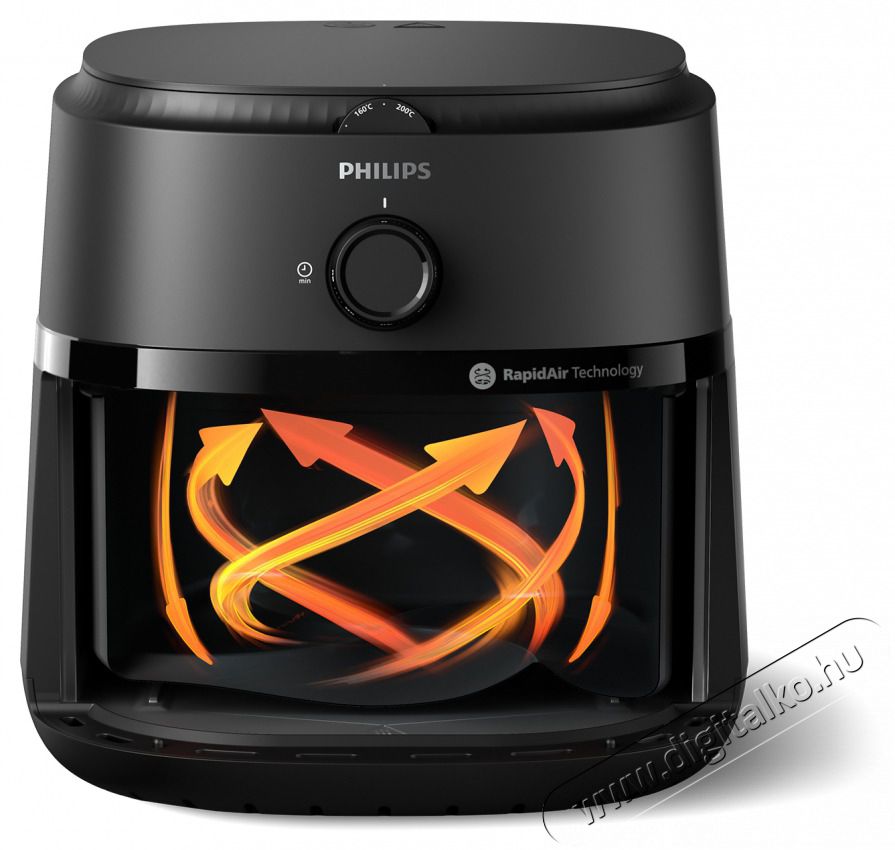 PHILIPS Airfryer 1000 XL NA130/00 fekete 6,2 L forr&oacute;levegős s&uuml;tő Konyhai term&eacute;kek - Konyhai kisg&eacute;p (s&uuml;t&eacute;s / főz&eacute;s / hűt&eacute;s / &eacute;telk&eacute;sz&iacute;t&eacute;s) - L&eacute;gkever&eacute;ses főzőg&eacute;p / elektromos kukta / multifunkci&oacute;s s&uuml;tő - 503120