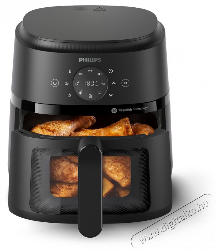 PHILIPS Airfryer 2000 L NA220/00 fekete 4,2 L forr&oacute;levegős s&uuml;tő (air fryer/airfryer) Konyhai term&eacute;kek - Konyhai kisg&eacute;p (s&uuml;t&eacute;s / főz&eacute;s / hűt&eacute;s / &eacute;telk&eacute;sz&iacute;t&eacute;s) - L&eacute;gkever&eacute;ses főzőg&eacute;p / elektromos kukta / multifunkci&oacute;s s&uuml;tő - 503121