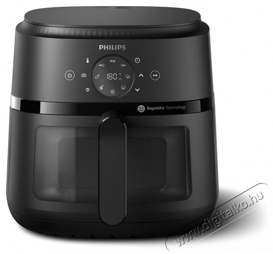 PHILIPS Airfryer 2000 XL NA230/00 fekete 6,2 L forr&oacute;levegős s&uuml;tő Konyhai term&eacute;kek - Konyhai kisg&eacute;p (s&uuml;t&eacute;s / főz&eacute;s / hűt&eacute;s / &eacute;telk&eacute;sz&iacute;t&eacute;s) - L&eacute;gkever&eacute;ses főzőg&eacute;p / elektromos kukta / multifunkci&oacute;s s&uuml;tő - 503119