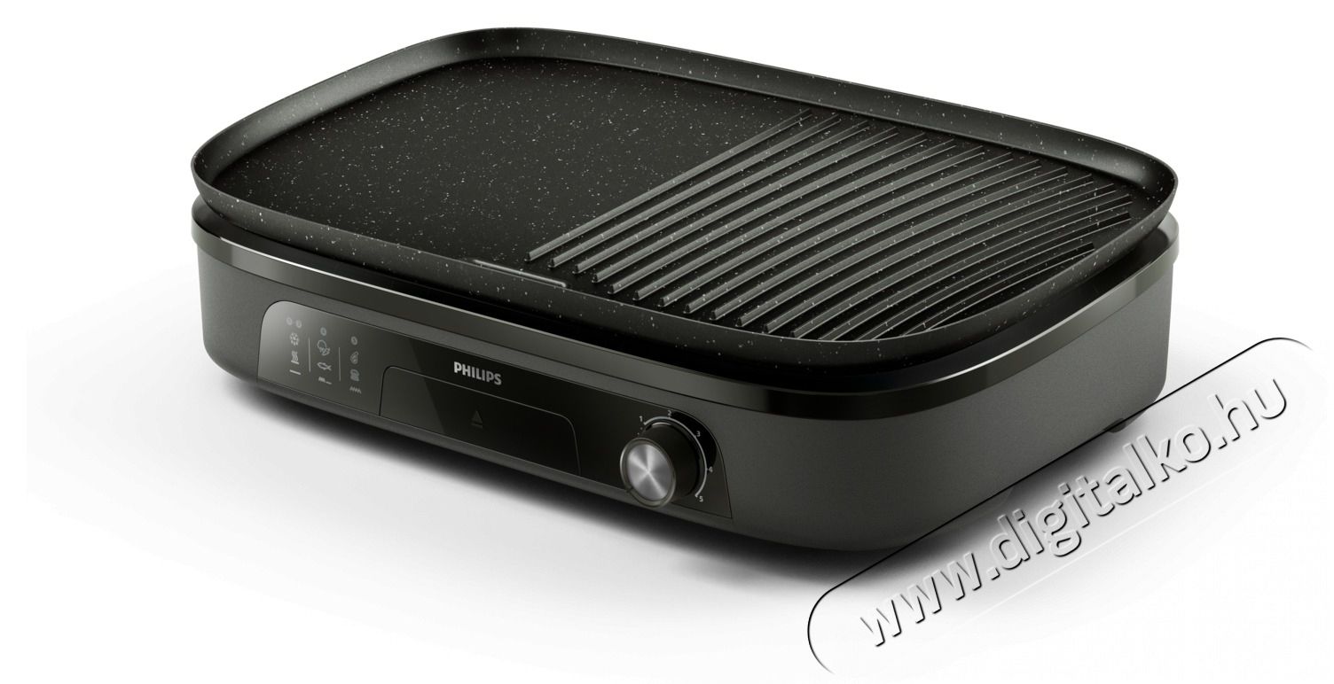 PHILIPS Series 3000 HD6210/90 fekete asztali grill Konyhai term&eacute;kek - Konyhai kisg&eacute;p (s&uuml;t&eacute;s / főz&eacute;s / hűt&eacute;s / &eacute;telk&eacute;sz&iacute;t&eacute;s) - Kontakt grill s&uuml;tő / s&uuml;tőlap - 503097