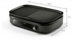 PHILIPS Series 3000 HD6210/90 fekete asztali grill Konyhai term&eacute;kek - Konyhai kisg&eacute;p (s&uuml;t&eacute;s / főz&eacute;s / hűt&eacute;s / &eacute;telk&eacute;sz&iacute;t&eacute;s) - Kontakt grill s&uuml;tő / s&uuml;tőlap - 503097