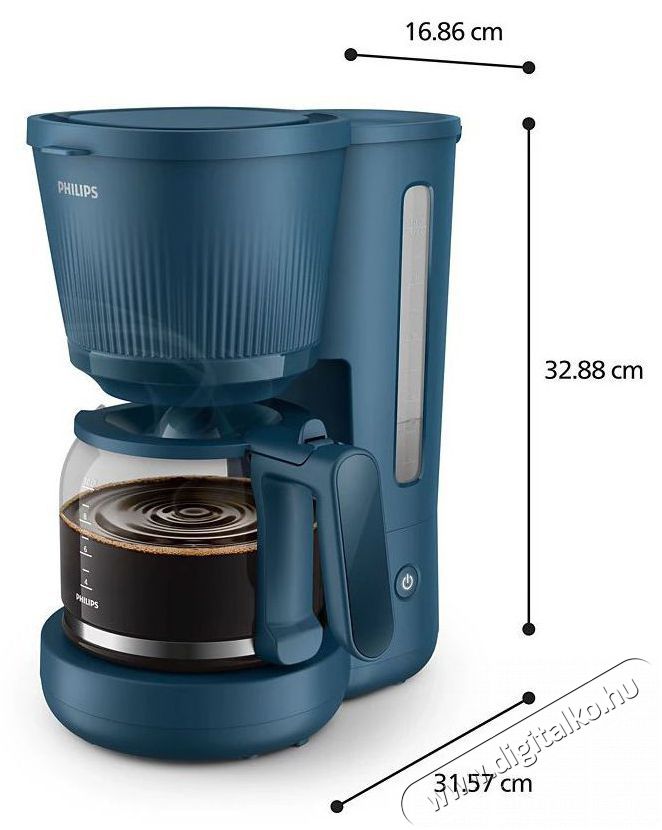 PHILIPS HD7411/70 sorozat 3000 k&aacute;v&eacute;főző Konyhai term&eacute;kek - K&aacute;v&eacute;főző / k&aacute;v&eacute;&ouml;rlő / kieg&eacute;sz&iacute;tő - Pressz&oacute; k&aacute;v&eacute;főző - 505199