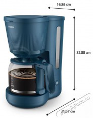 PHILIPS HD7411/70 sorozat 3000 k&aacute;v&eacute;főző Konyhai term&eacute;kek - K&aacute;v&eacute;főző / k&aacute;v&eacute;&ouml;rlő / kieg&eacute;sz&iacute;tő - Pressz&oacute; k&aacute;v&eacute;főző - 505199