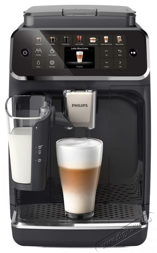 PHILIPS EP4441/50 Series 4400 Automata k&aacute;v&eacute;főző Konyhai term&eacute;kek - K&aacute;v&eacute;főző / k&aacute;v&eacute;&ouml;rlő / kieg&eacute;sz&iacute;tő - Automata k&aacute;v&eacute;főző - 505483