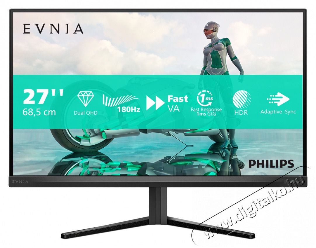 PHILIPS 27 27M2N3500NL QHD VA 180Hz HDMI/DP gamer monitor Iroda &eacute;s sz&aacute;m&iacute;t&aacute;stechnika - Monitor - Monitor - 508394