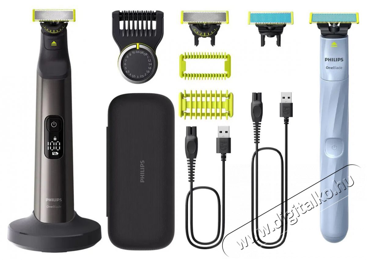 PHILIPS OneBlade Pro 360 QP6652/61 + Philips OneBlade First Shave QP1324/30 Sz&eacute;ps&eacute;g&aacute;pol&aacute;s / Eg&eacute;szs&eacute;g - Szőrtelen&iacute;tő / borotva - F&eacute;rfi borotva - 512164