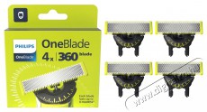 PHILIPS OneBlade QP440/50 360 4 darab + Philips OneBlade Pro 360 QP6652/61 Sz&eacute;ps&eacute;g&aacute;pol&aacute;s / Eg&eacute;szs&eacute;g - Szőrtelen&iacute;tő / borotva - F&eacute;rfi borotva - 512162