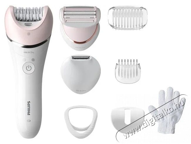 PHILIPS Series 8000 BRE721/00 Sz&eacute;ps&eacute;g&aacute;pol&aacute;s / Eg&eacute;szs&eacute;g - Szőrtelen&iacute;tő / borotva - Női szőrtelen&iacute;tő - 512167