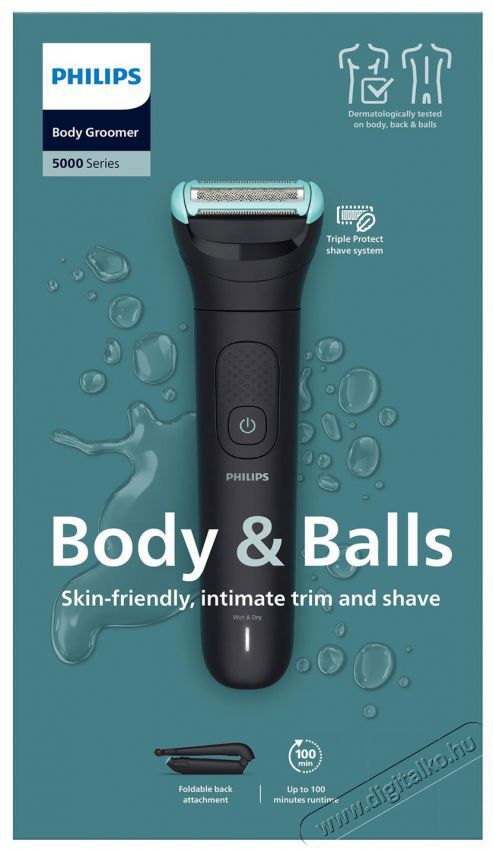 PHILIPS Series 5000 BG5480/15 Sz&eacute;ps&eacute;g&aacute;pol&aacute;s / Eg&eacute;szs&eacute;g - Szőrtelen&iacute;tő / borotva - F&eacute;rfi borotva - 519042