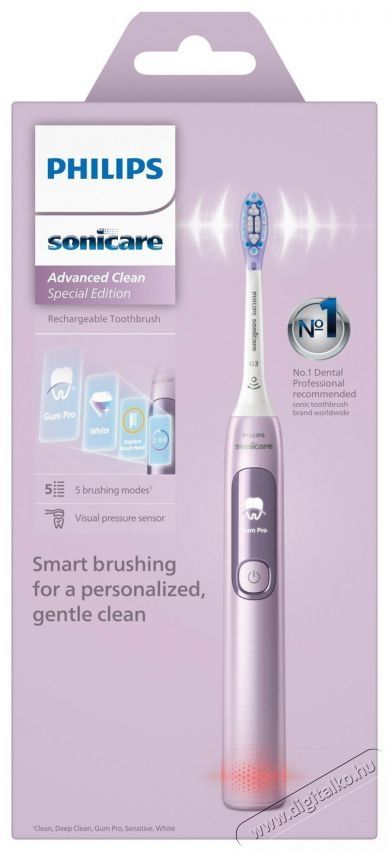 PHILIPS Sonicare Advanced Clean HX3792/12 Elektromos fogkefe Sz&eacute;ps&eacute;g&aacute;pol&aacute;s / Eg&eacute;szs&eacute;g - Sz&aacute;j / fog &aacute;pol&aacute;s - Elektromos fogkefe - 525679