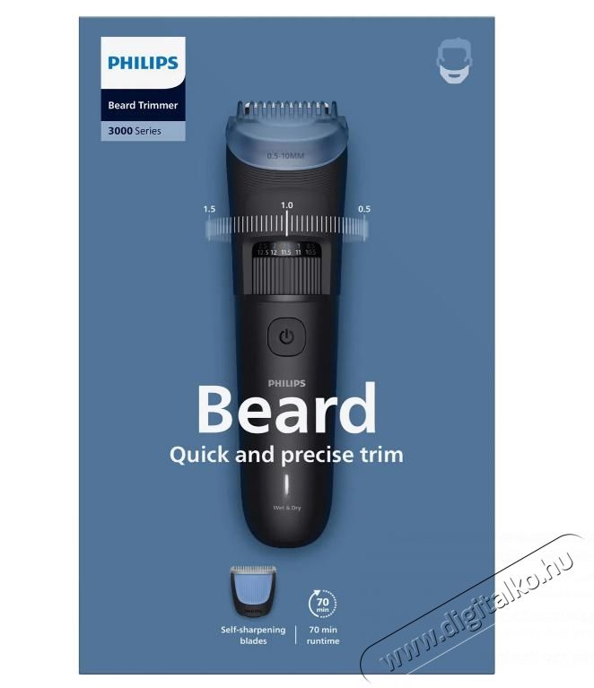 PHILIPS Series 3000 BT3620/15 Trimmelő Sz&eacute;ps&eacute;g&aacute;pol&aacute;s / Eg&eacute;szs&eacute;g - Szőrtelen&iacute;tő / borotva - F&eacute;rfi borotva - 525642