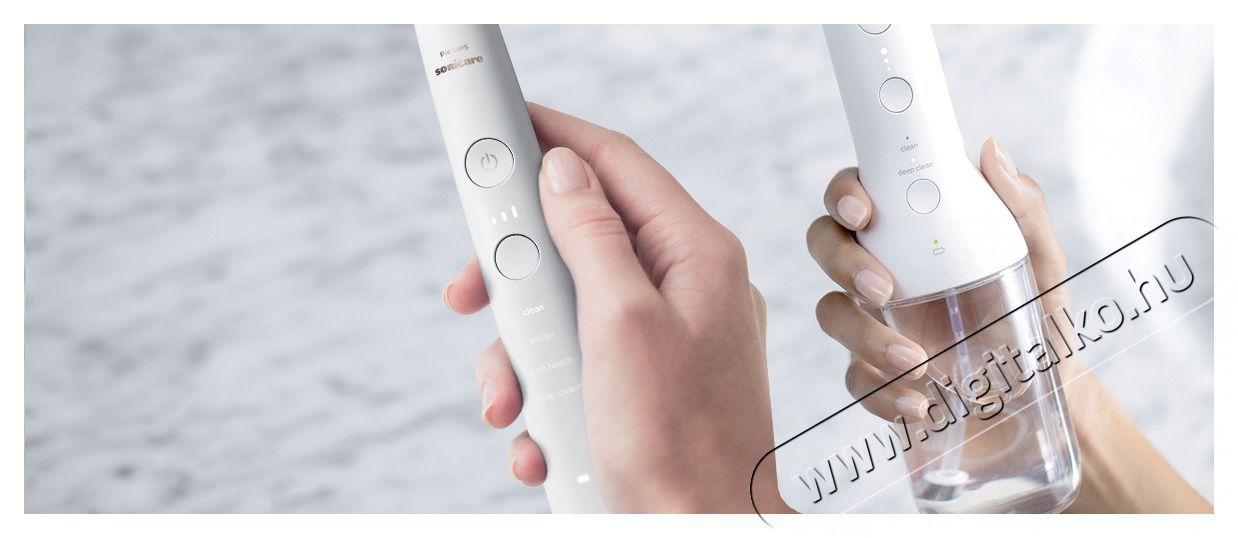 PHILIPS Sonicare 9000 DiamondClean &eacute;s Power Flosser HX3886/41 Elektromos fogkefe Sz&eacute;ps&eacute;g&aacute;pol&aacute;s / Eg&eacute;szs&eacute;g - Sz&aacute;j / fog &aacute;pol&aacute;s - Elektromos fogkefe - 525673