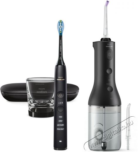 PHILIPS Sonicare 9000 DiamondClean &eacute;s Power Flosser HX3886/43 Elektromos fogkefe Sz&eacute;ps&eacute;g&aacute;pol&aacute;s / Eg&eacute;szs&eacute;g - Sz&aacute;j / fog &aacute;pol&aacute;s - Elektromos fogkefe - 525674