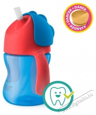 PHILIPS AVENT bögre rugalmas szívószállal 200 ml fiú + ajándék Petite&Mars tál 6m+ Szépségápolás / Egészség - Baba mama termék - Cumisüveg / cumi / etetés kiegészítő - 527842