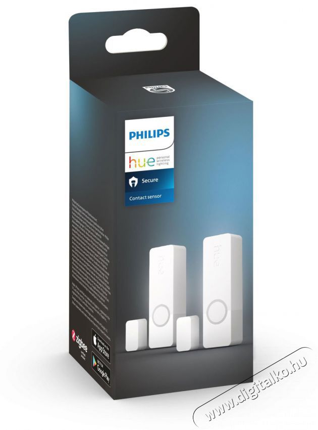 PHILIPS Hue Contact - feh&eacute;r, 2db H&aacute;ztart&aacute;s / Otthon / K&uuml;lt&eacute;r - Biztons&aacute;gtechnika - Nyit&aacute;s&eacute;rz&eacute;kelő - 519592