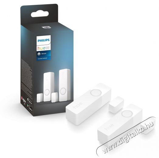 PHILIPS Hue Contact - feh&eacute;r, 2db H&aacute;ztart&aacute;s / Otthon / K&uuml;lt&eacute;r - Biztons&aacute;gtechnika - Nyit&aacute;s&eacute;rz&eacute;kelő - 519592