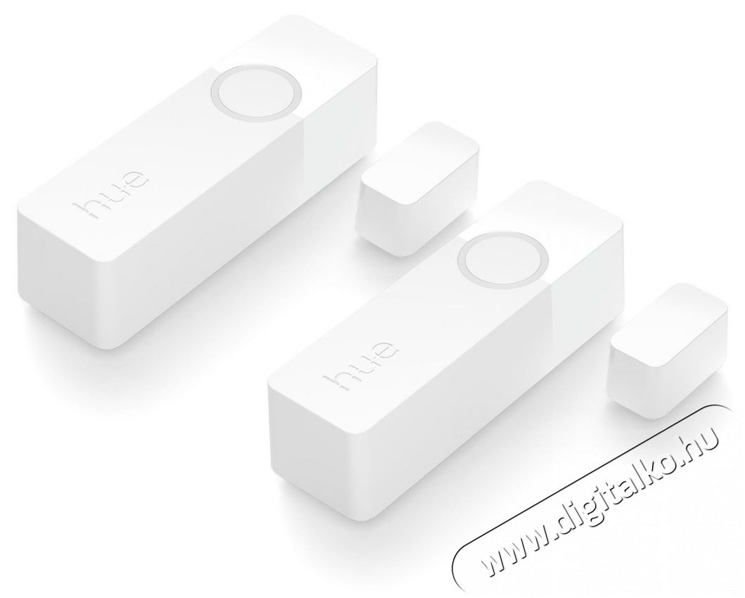 PHILIPS Hue Contact - feh&eacute;r, 2db H&aacute;ztart&aacute;s / Otthon / K&uuml;lt&eacute;r - Biztons&aacute;gtechnika - Nyit&aacute;s&eacute;rz&eacute;kelő - 519592
