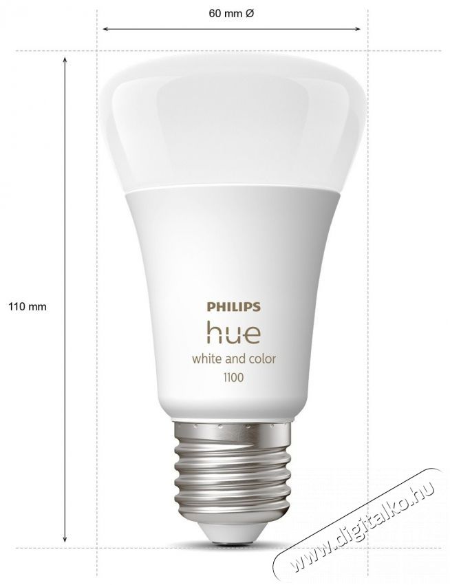 PHILIPS Hue Tap Dial Switch White H&aacute;ztart&aacute;s / Otthon / K&uuml;lt&eacute;r - Vil&aacute;g&iacute;t&aacute;s / elektromoss&aacute;g - E27 foglalat&uacute; izz&oacute; - 521049