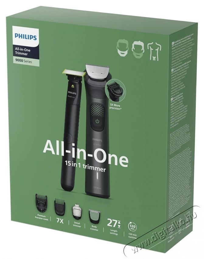 PHILIPS MG9531/15 Series 9000 Multigroom Sz&eacute;ps&eacute;g&aacute;pol&aacute;s / Eg&eacute;szs&eacute;g - Haj&aacute;pol&aacute;s - Haj / szak&aacute;ll v&aacute;g&oacute;, ny&iacute;r&oacute; - 531222