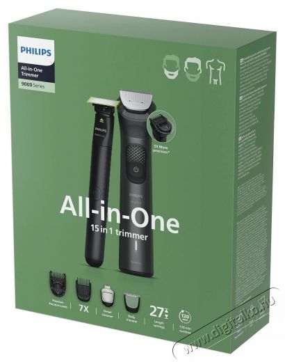PHILIPS MG9531/15 Series 9000 Multigroom Sz&eacute;ps&eacute;g&aacute;pol&aacute;s / Eg&eacute;szs&eacute;g - Haj&aacute;pol&aacute;s - Haj / szak&aacute;ll v&aacute;g&oacute;, ny&iacute;r&oacute; - 531222