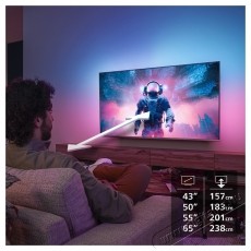 PHILIPS 50PUS8510 AMBILIGHT QLED telev&iacute;zi&oacute;, 126 cm, Smart TV, 4K Ultra HD, F energiaoszt&aacute;ly (2025-&ouml;s modell) Telev&iacute;zi&oacute;k - LED telev&iacute;zi&oacute; - UHD 4K felbont&aacute;s&uacute; - 535497