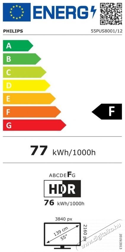 PHILIPS 55PUS8001/12 LED Telev&iacute;zi&oacute;, 139 cm, Ultra HD 4K, Ambilight, Smart TV, WiFi, CI+ Telev&iacute;zi&oacute;k - LED telev&iacute;zi&oacute; - UHD 4K felbont&aacute;s&uacute; - 540459