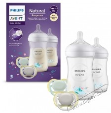 PHILIPS Avent Natural Response SCD837/11 &uacute;jsz&uuml;l&ouml;tt szett, anya mell&eacute;hez hasonl&oacute;an műk&ouml;dő cumi, sziv&aacute;rg&aacute;smentes cumi, 2 db 260 ml-es dekorat&iacute;v &uuml;veg, 2 db ultrapuha cumi 0-6 h&oacute;napos korig Sz&eacute;ps&eacute;g&aacute;pol&aacute;s / Eg&eacute;szs&eacute;g - Baba mama term&eacute;k - Cumis&uuml;veg / cumi / etet&eacute;s kieg&eacute;sz&iacute;tő - 540450