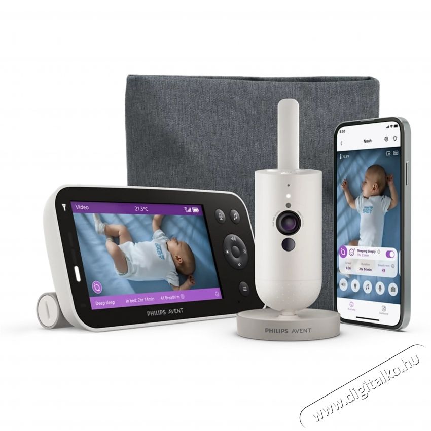 PHILIPS AVENT SCD971/26 pr&eacute;mium, csatlakoztatott okosvide&oacute;s babaőr Sz&eacute;ps&eacute;g&aacute;pol&aacute;s / Eg&eacute;szs&eacute;g - Baba mama term&eacute;k - B&eacute;biőr / babafigyelő - 540470