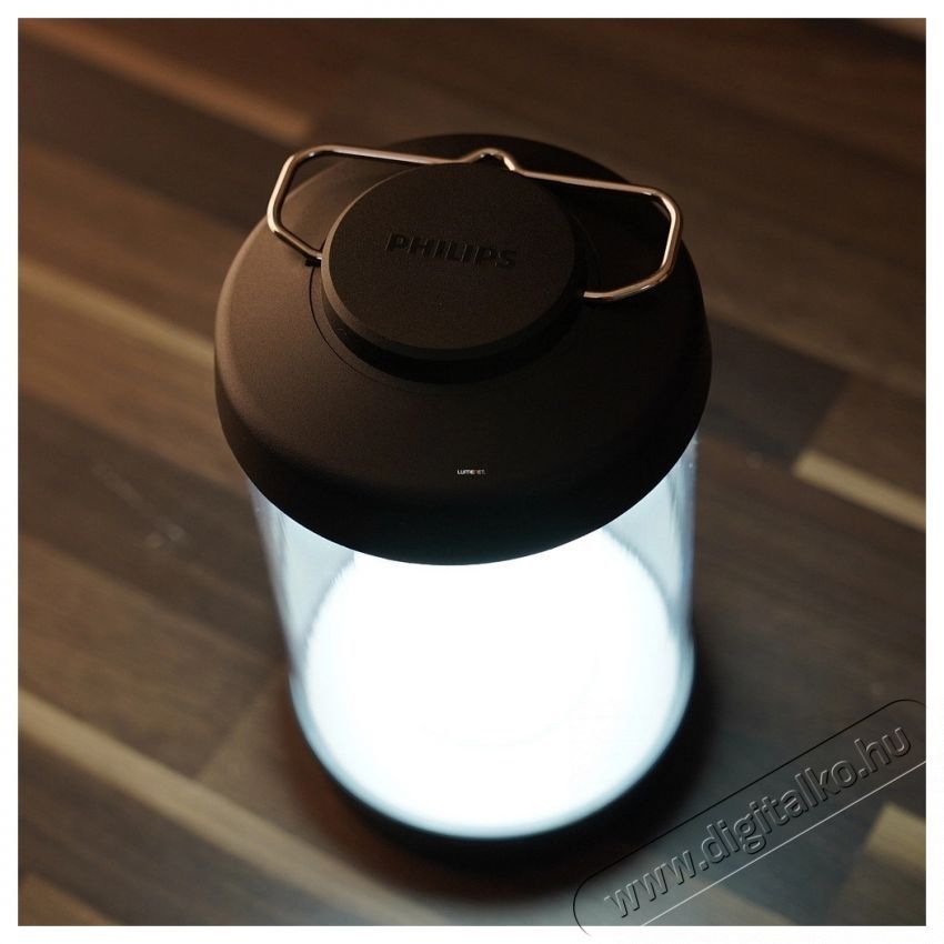 PHILIPS Cicero hordozhat&oacute; LED l&aacute;mpa, 6W, 180 lm, 5V, &aacute;ll&iacute;that&oacute; f&eacute;nyerőss&eacute;g, 1200 mA, IP54, 19,8 cm, fekete &Uacute;jdons&aacute;gok - &Uacute;j term&eacute;kek - 540465