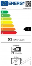 PHILIPS QLED 43PQS7801 Telev&iacute;zi&oacute;, 108 cm, Smart TV, Ultra HD 4K, F energiaoszt&aacute;ly (2026-os modell) Telev&iacute;zi&oacute;k - LED telev&iacute;zi&oacute; - UHD 4K felbont&aacute;s&uacute; - 540458