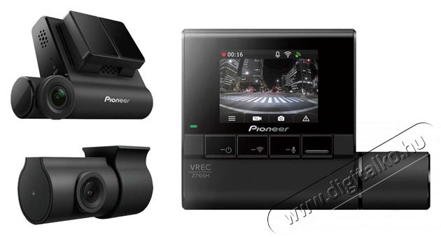 Pioneer VREC-Z710SH Full HD GPS menetr&ouml;gz&iacute;tő kamera F&eacute;nyk&eacute;pezőg&eacute;p / kamera - Aut&oacute;s fed&eacute;lzeti kamera - 404300