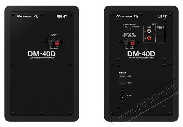 Pioneer DJ DM-40D fekete monitor hangfalp&aacute;r Audio-Video / Hifi / Multim&eacute;dia - Hangfal - Hangfalszett - Studio / zenekari hangfal - 457056