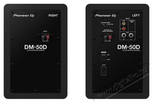 Pioneer Pioneer DJ DM-50D fekete asztali monitor hangfalp&aacute;r Audio-Video / Hifi / Multim&eacute;dia - Hangfal - Hangfalszett - Studio / zenekari hangfal - 457004