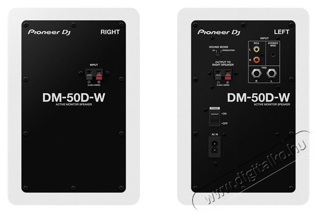 Pioneer Pioneer DJ DM-50D-W feh&eacute;r asztali monitor hangfalp&aacute;r Aut&oacute;hifi / Aut&oacute; felszerel&eacute;s - Aut&oacute; hangsug&aacute;rz&oacute; - Hangsz&oacute;r&oacute; - 457005