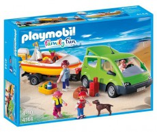 PLAYMOBIL 4144 Családi furgon hajó utánfutóval Háztartás / Otthon / Kültér - Játék / Sport - Játékfigura - 510828
